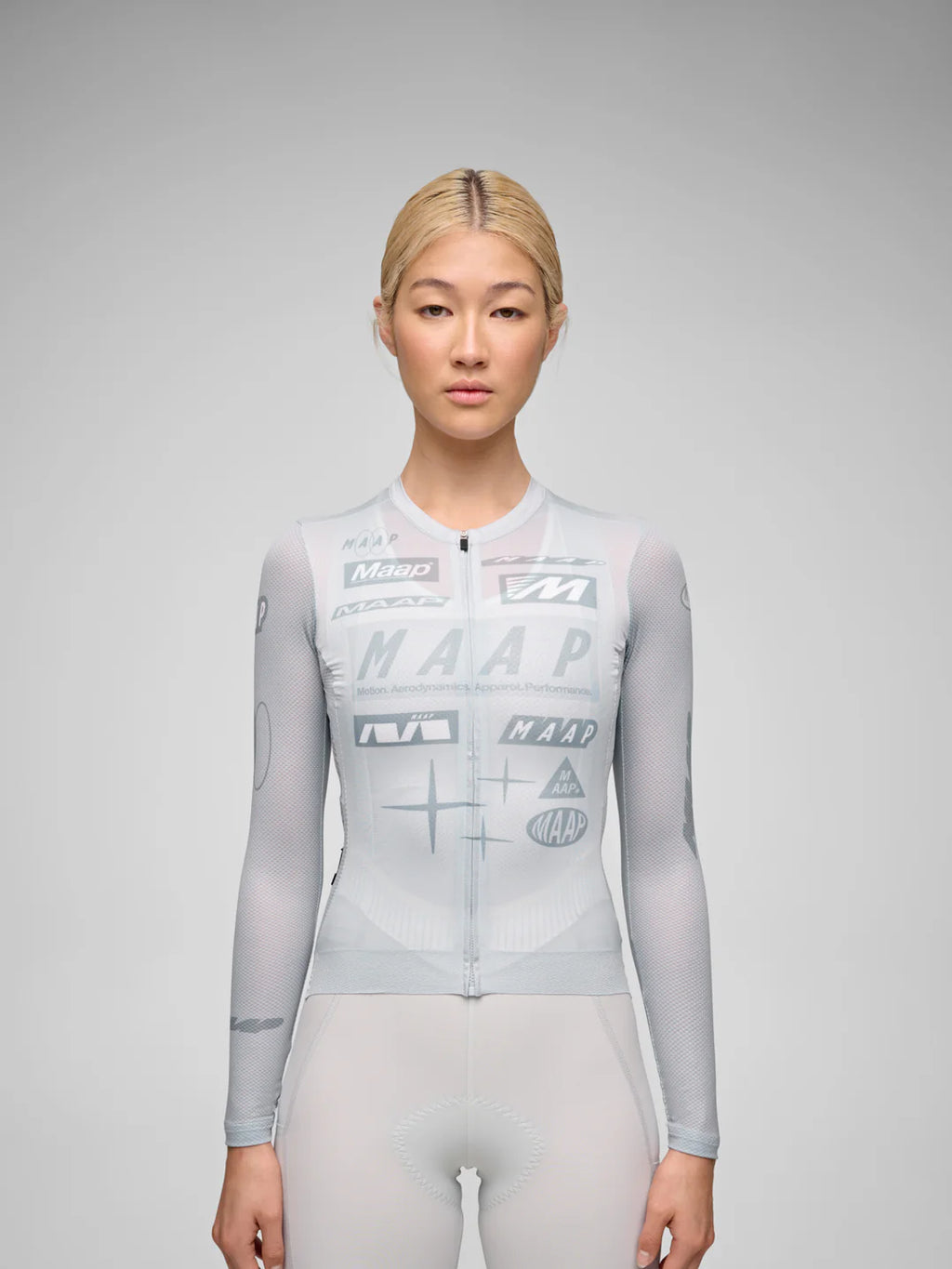 Femme Maillot Manches Longues Pro air 3.0 Drome - Ice Gray